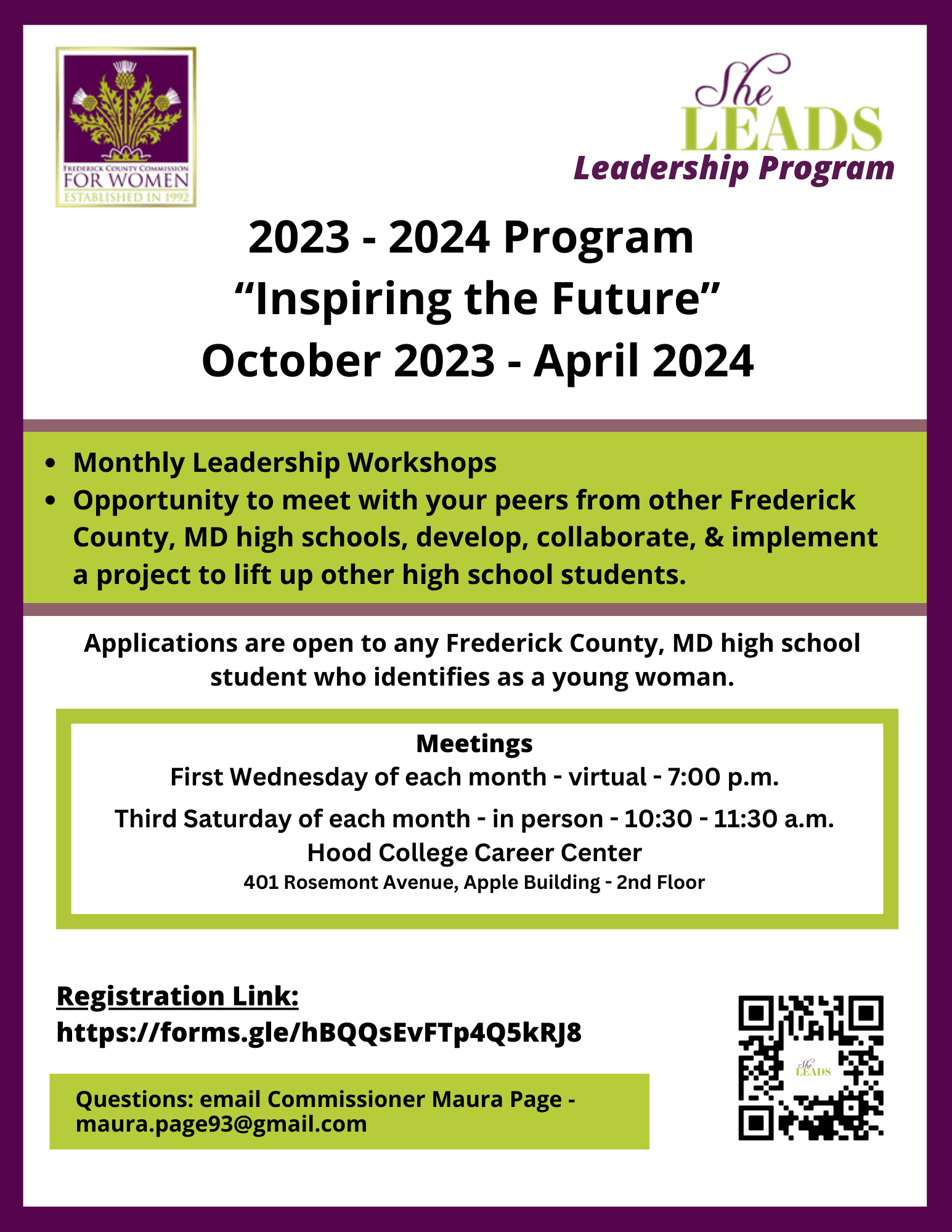 2023 sheleads  Flyer 
