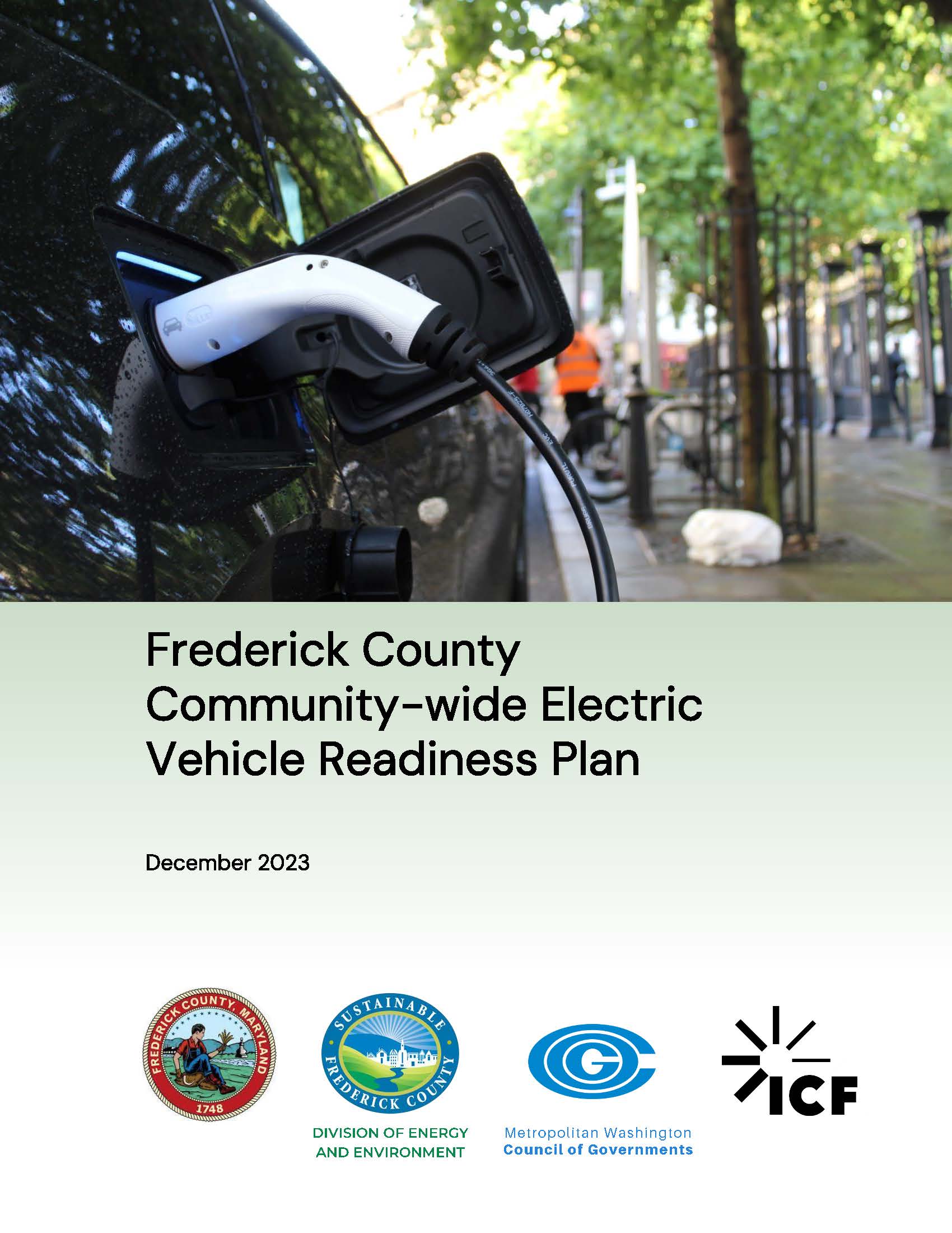 Cover page of the electric vehicle readiness plan