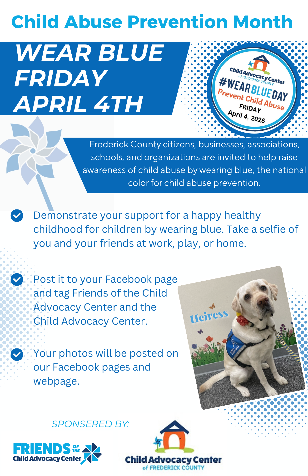 Wear Blue 2025 Flyer