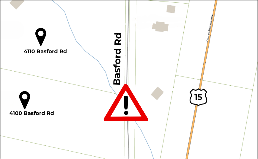 Basford Road Closure Map