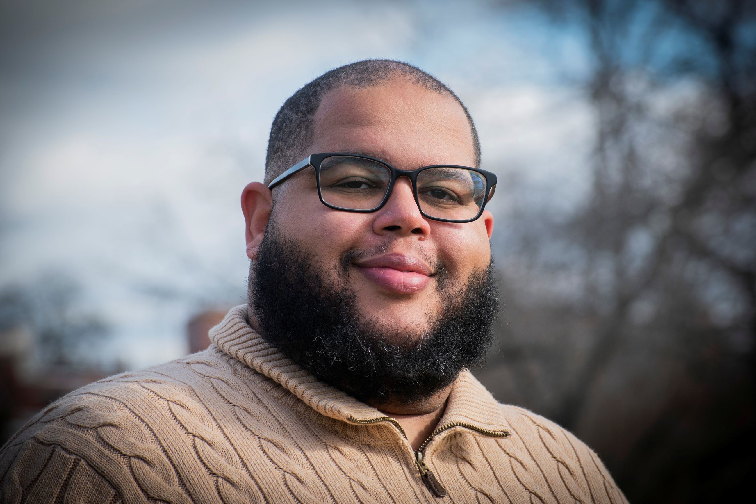 Man with beard and glasses